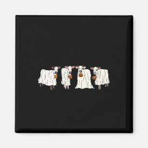 Imã Vacas Fantasmas Engraçadas Vacas do Dia das Bruxas