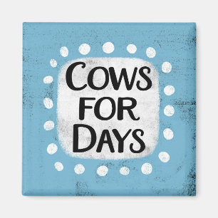 Imã Vacas Para Mídia De Frigorífico