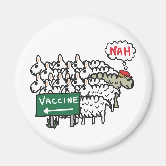 Imã Vacinação Anti-Vax Ovinos (Frente)