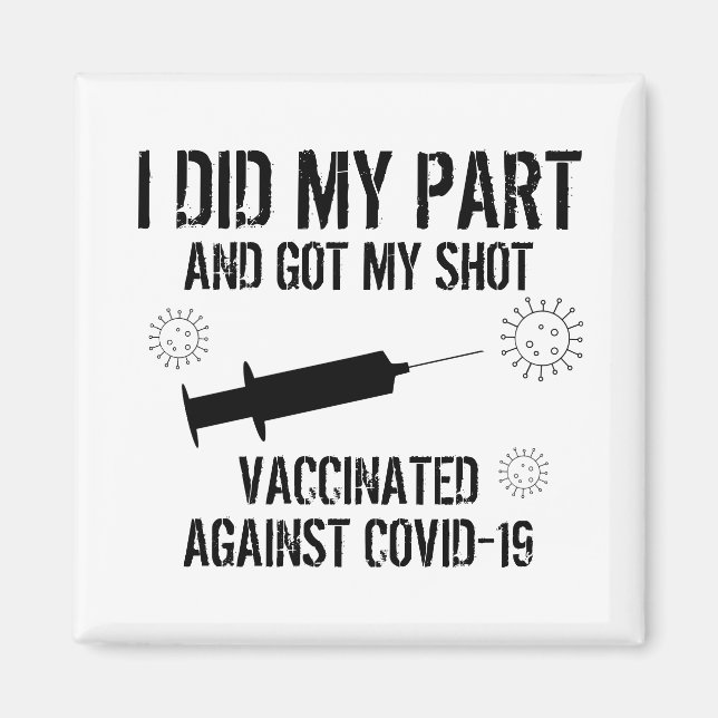 Imã Vacinado Contra O Covid 19 | Eu Fiz A Minha Parte (Frente)