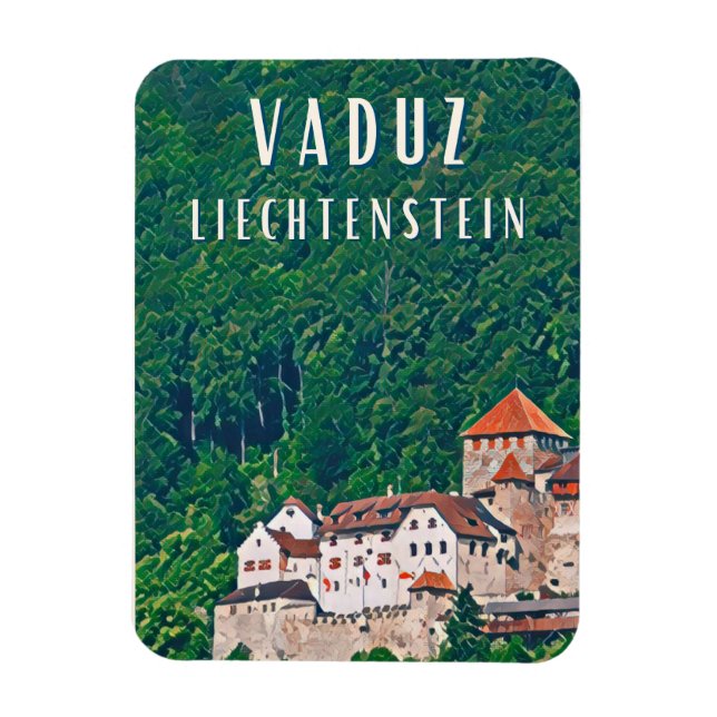 Ímã Vaduz, cápsulas maiúsculas do Liechtenstein (Vertical)