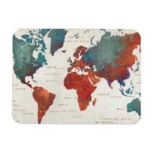 Ímã Vagueie frequentemente, vagueie sempre mapa com