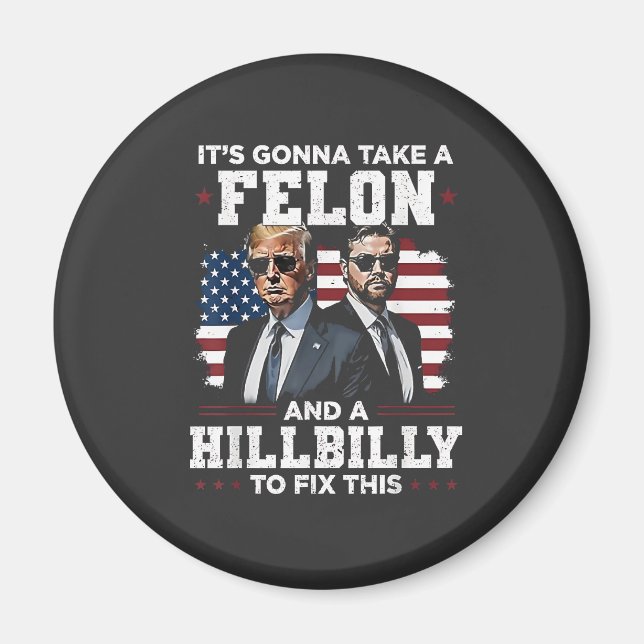 Imã Vai levar felon e Trump Vance. (Frente)
