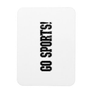 Ímã Vai para o Esporte! Funny Vintage Esporte Fan Go S
