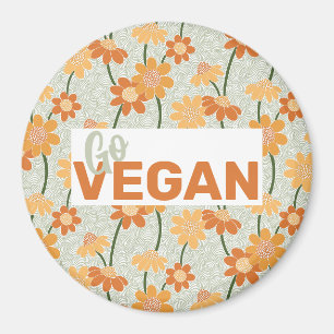 Imã Vai Vegan! Flores retrorreflectoras bonito mudas n