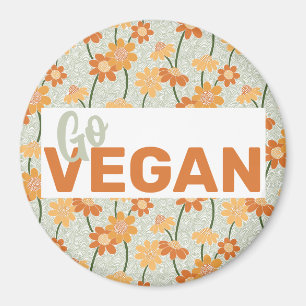 Imã Vai vegan! Flores retrorreflectoras bonito mudas n