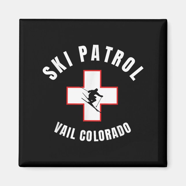 Imã Vail Colorado Ski Patrol (Frente)
