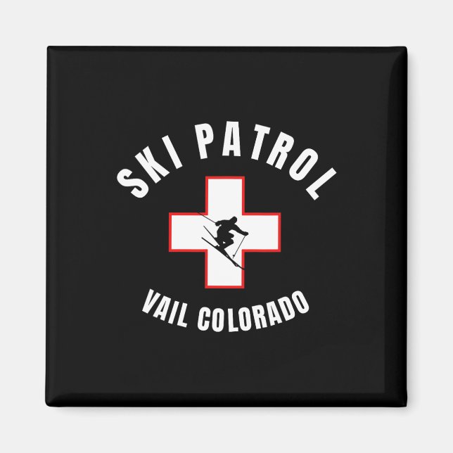 Imã Vail Colorado Ski Patrol (Frente)