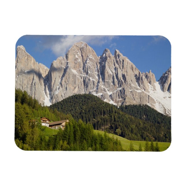 Ímã Val di Funes, Villnosstal, Dolomites, Itália (Horizontal)