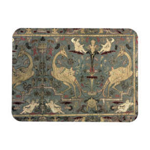 Ímã Valance of Renaissance design, século XVII (seda)