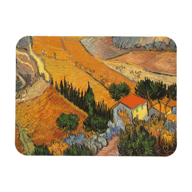 Ímã Vale com Lavrador por Vincent van Gogh (Horizontal)