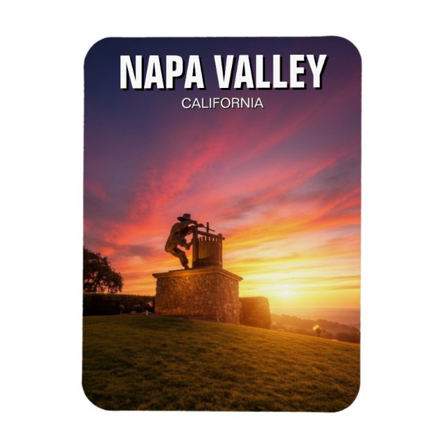Ímã Vale de Napa Califórnia (Vertical)