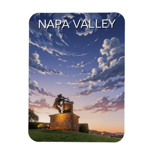 Ímã Vale de Napa Califórnia (Vertical)