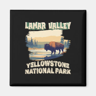 Imã Vale Lamar Parque Nacional de Yellowstone Búfalo C