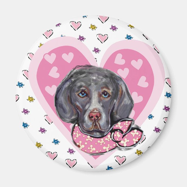 Imã Valentim Weimaraner (Frente)