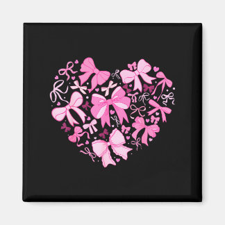 Imã Valentine Coquette Pink Bow Heart Women Girls Kids