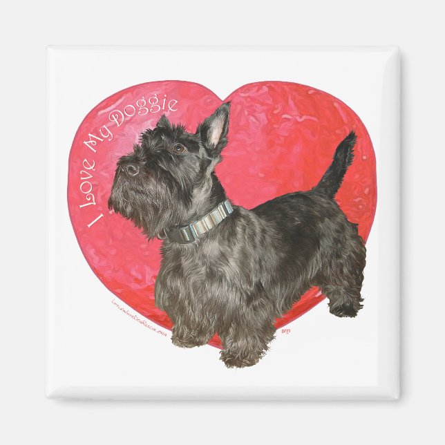Imã Valentine de Terrier Escocês (Frente)