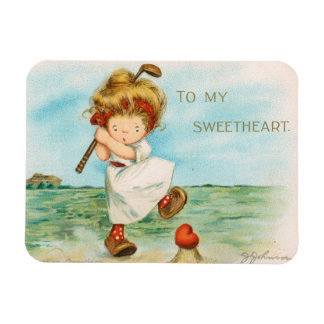 Ímã Valentine do golfe esquisito e kitsch, cerca de 19