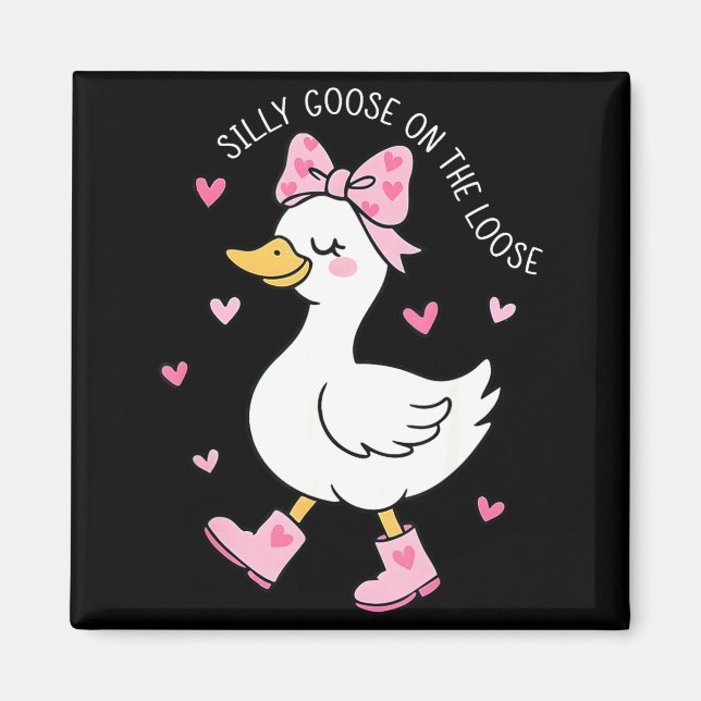 Imã Valentine Ganso Bobo à Solta Coquete Laço Gi (Frente)