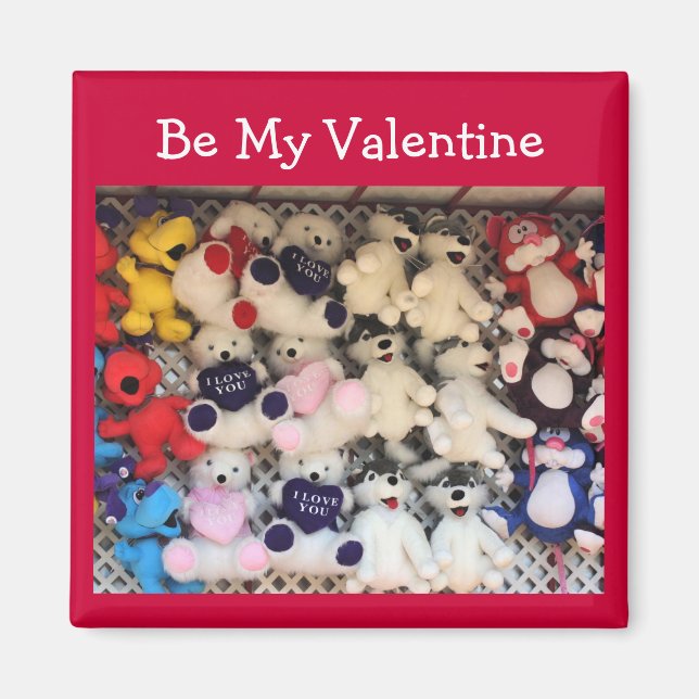 Imã Valentine I Love You Plush Bears (Frente)