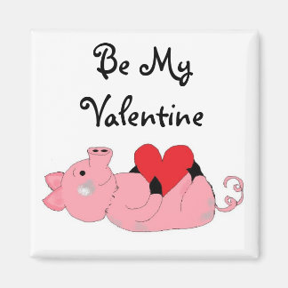 Imã Valentine Porquinho Fofo