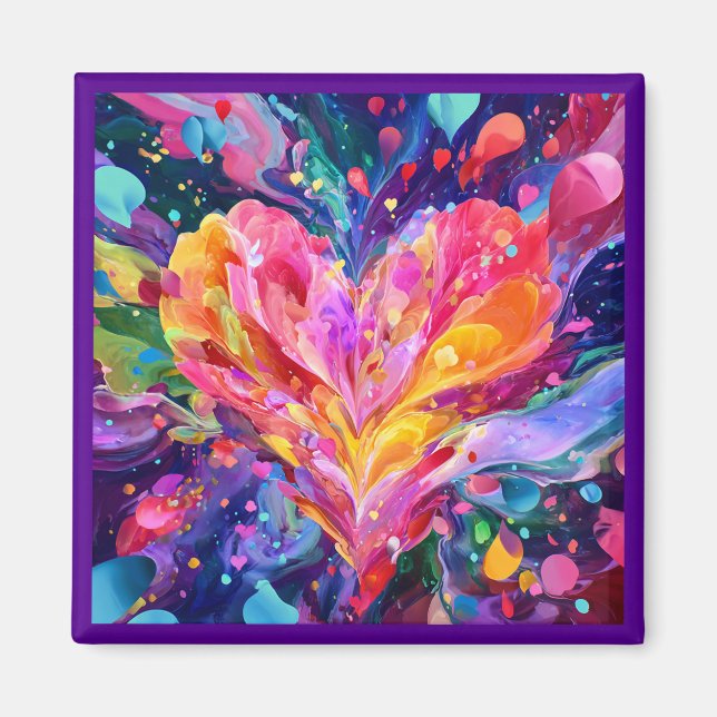 Imã Valentine’s Day Magnet | Romantic, Cute  (Frente)