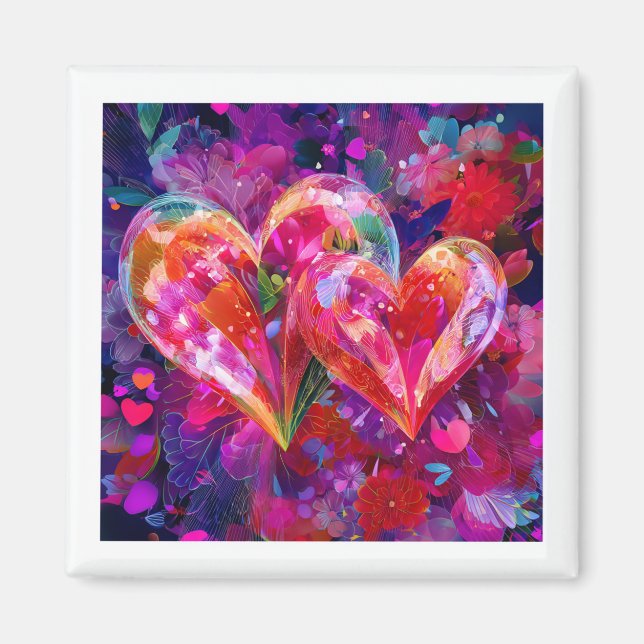 Imã Valentine’s Day Magnet | Romantic, Cute  (Frente)