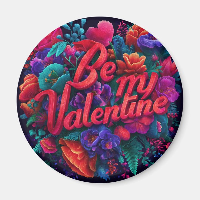 Imã Valentine’s Day Magnet | Romantic, Cute  (Frente)