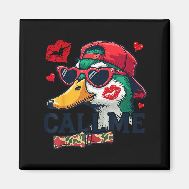 Imã Valentine's Day Duck Hunting Camo Call Me Toddler  (Frente)