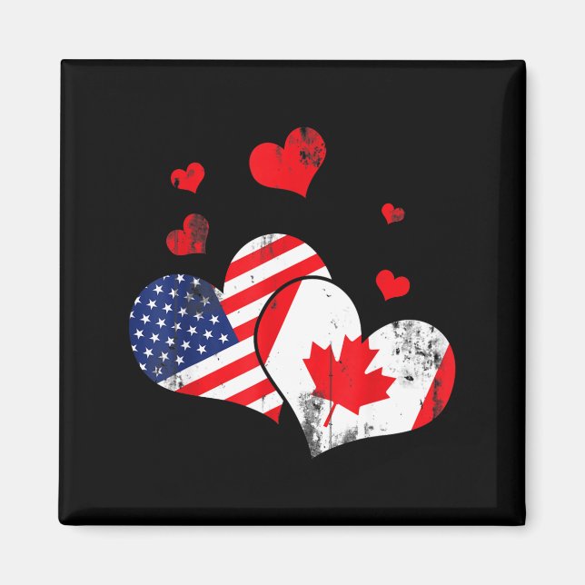 Imã Valentine's Day Gift Maple Leaf Canada  (Frente)