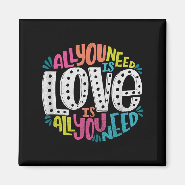 Imã Valentine's Day Product - All You Need Is Love  (Frente)