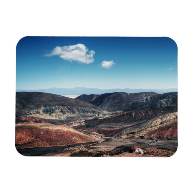 Ímã Vales Coloridos Das Montanhas Em Torno De Apartame (Horizontal)