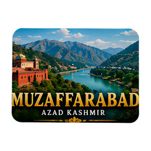Ímã Vales da Montanha Muzaffarabad e Beleza do Caxemir