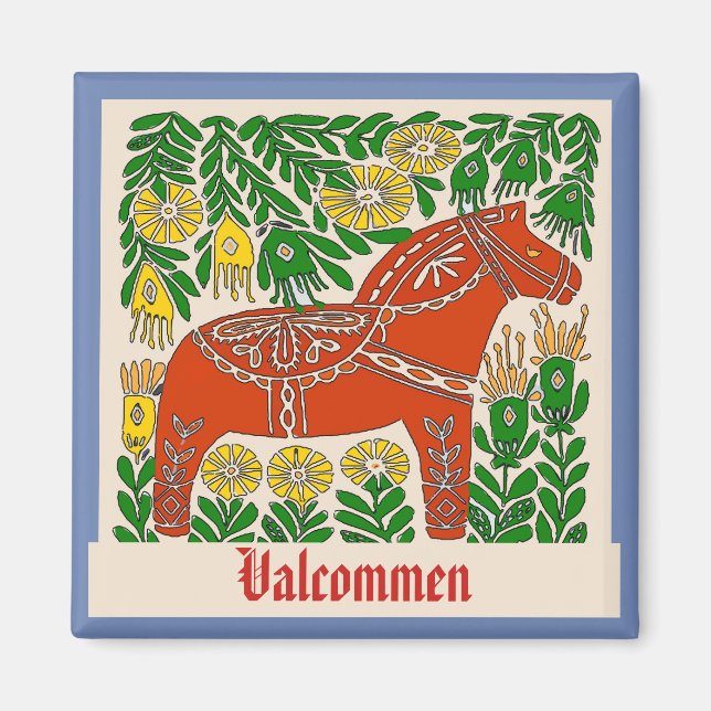 Imã Valkomen, Suecia, editar texto Magnet (Frente)