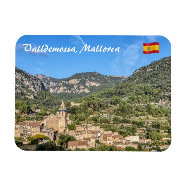Ímã Valldemossa vila antiga - Maiorca, Espanha (Horizontal)