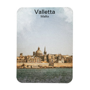 Ímã Valletta Malta Mediterrâneo