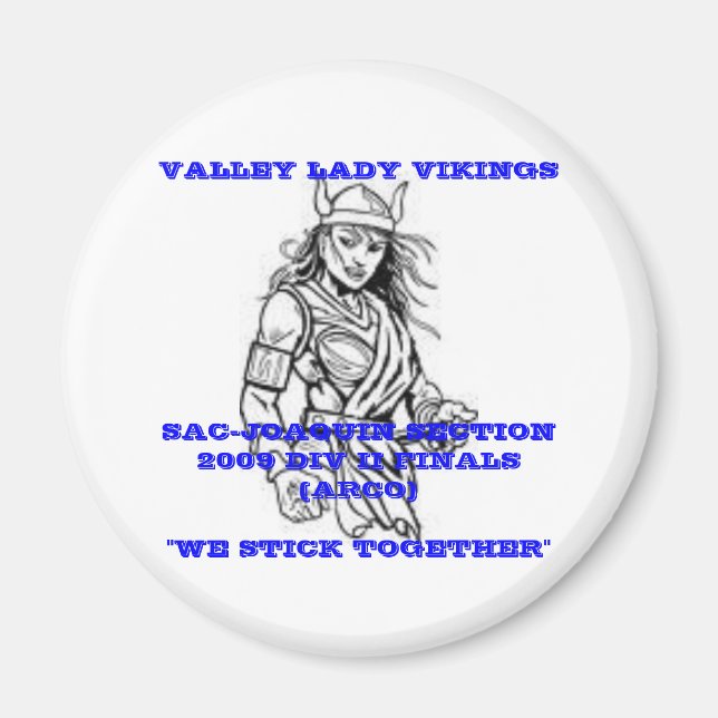 Imã Valley Lady Vikings Magnet (Frente)