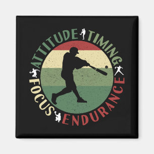 Imã Valores Motivacionais da Equipe de Baseball