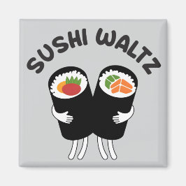 Imã Valsa de Sushi com Texto