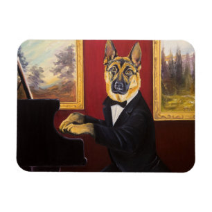 Ímã Valsa do piano do german shepherd  