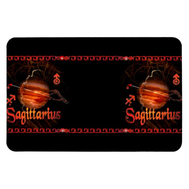Ímã Valxart Gothic Sagittarius zodiac astrologia (Horizontal)