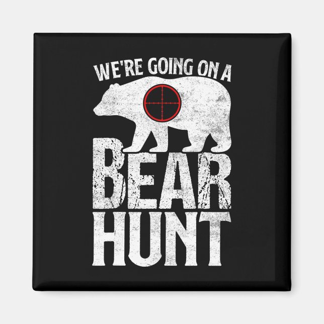 Imã Vamos caçar um urso de caça (Frente)