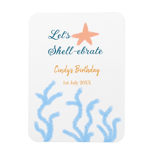 Ímã Vamos de carapaça-embriagada durante o aniversário (Vertical)