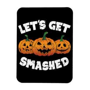 Ímã Vamos Esmagar Pumpkins Jack O Lanterna Halloween