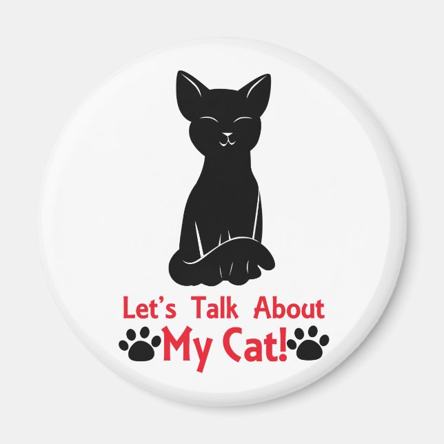 Imã Vamos Fala Sobre Meu Gato (Frente)