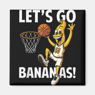 Imã Vamos Fazer Bananas Jogador De Basquete Com Banana