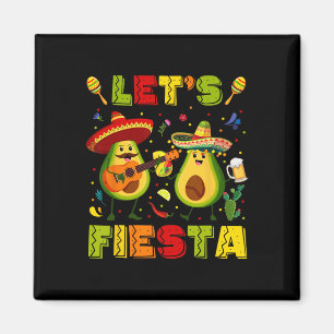 Imã Vamos Festa Abacate E Tacos Cinco De Mayo Homens
