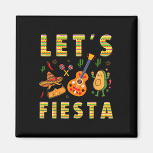 Imã Vamos Festa Nacho Guitarra Abacate Divertido Cinco