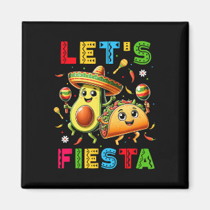 Imã Vamos Festa Taco Abacate Divertido Cinco De Mayo M