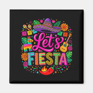 Imã Vamos festejar cinco de maio engraçado colorido me